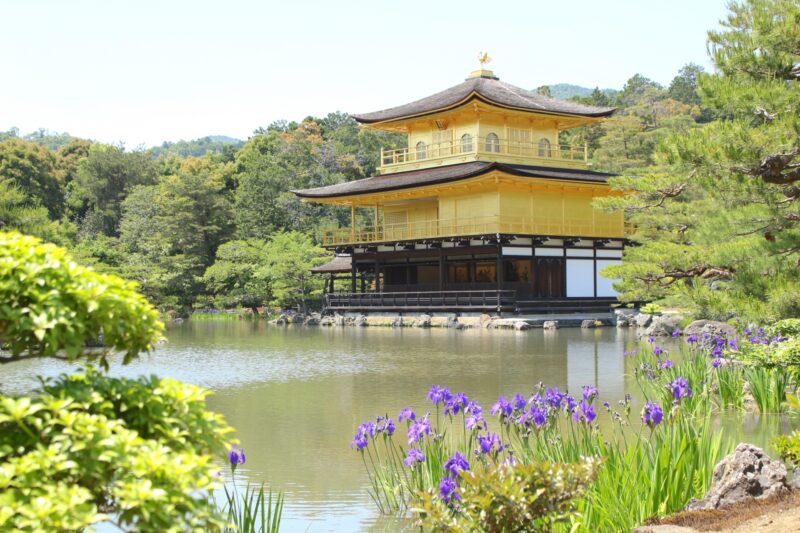 [六通]　袋帯　京都　金閣寺　清水寺　未使用 六通] 袋帯 京都 金閣寺 清水寺 未使用